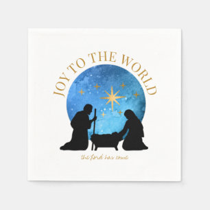Christmas Nativity   Joy to the World   Napkin