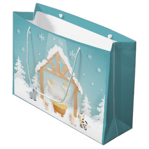 Christmas Nativity Large Gift Bag