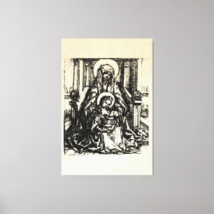 Christmas Nativity Madonna and Child Virgin Mary   Canvas Print
