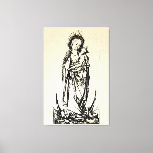 Christmas Nativity Madonna and Child Virgin Mary   Canvas Print