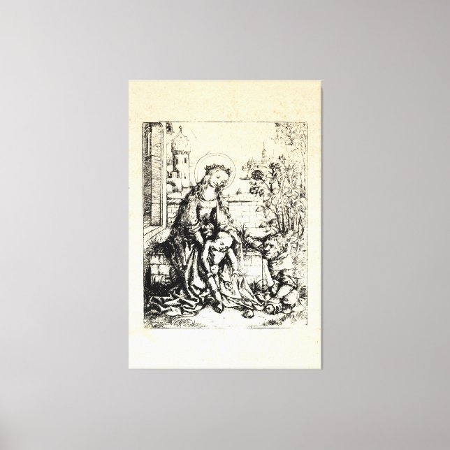 Christmas Nativity Madonna and Child Virgin Mary  Canvas Print (Front)