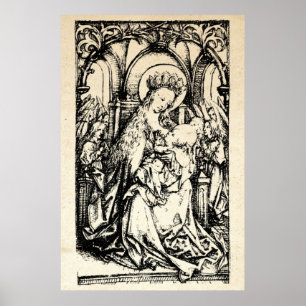 Christmas Nativity Madonna and Child Virgin Mary   Poster