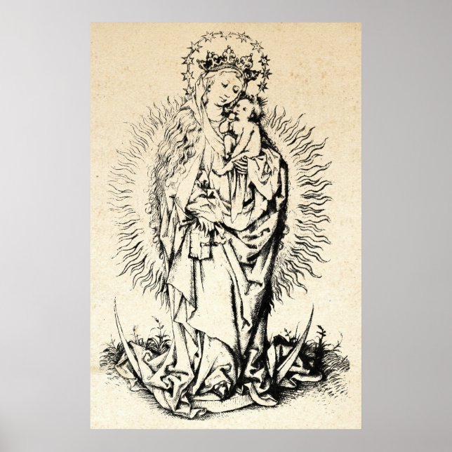 Christmas Nativity Madonna and Child Virgin Mary   Poster (Front)