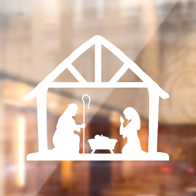 Christmas Nativity Manger Window Cling (Sheet 2)