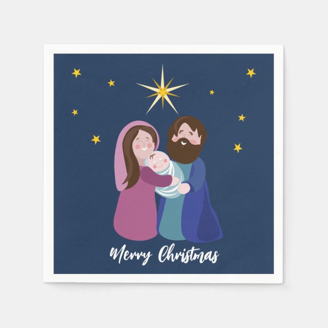 Christmas Nativity  Napkin (Front)