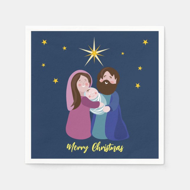 Christmas Nativity  Napkin (Front)