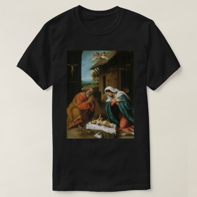 Christmas Nativity of Jesus  Lorenzo Lotto Classic T-Shirt (Design Front)