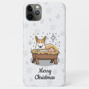 Christmas Nativity Pembroke Welsh Corgi (red1) Fun iPhone 11 Pro Max Case