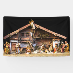 Christmas Nativity Scene Banner