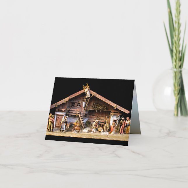 Christmas Nativity Scene Card (Front)