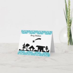 Christmas nativity scene  card