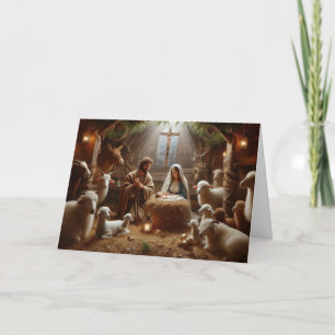 Christmas Nativity Scene Christmas Greeting Cards