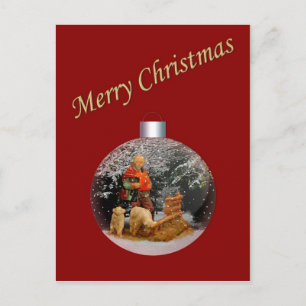 Christmas Nativity Scene Customisable Postcard