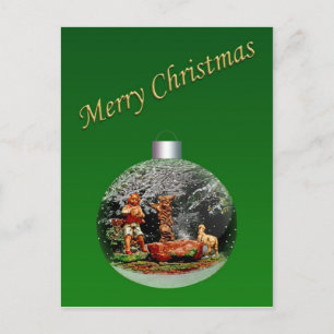 Christmas Nativity Scene Customisable Postcard
