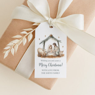 Christmas Nativity Scene Gift Tags
