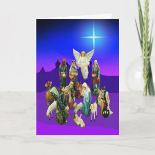 Christmas Nativity Scene Holiday Greeting Card