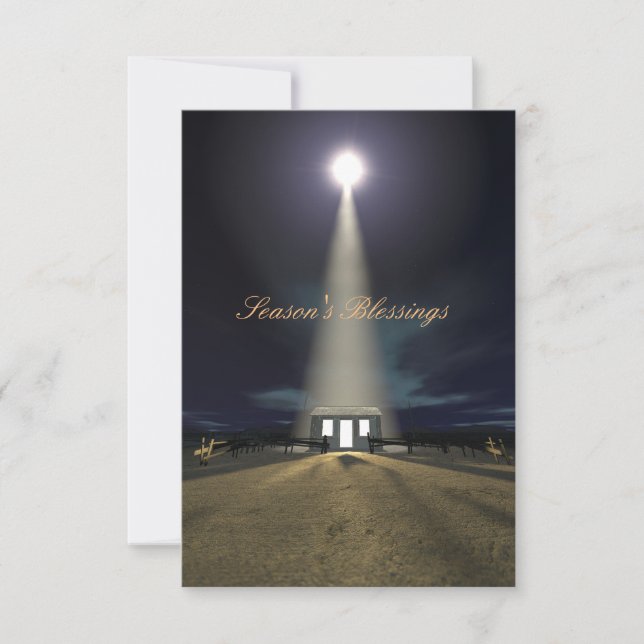 Christmas Nativity Scene Invitation (Front)