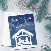 Christmas Nativity Scene Joy to the World