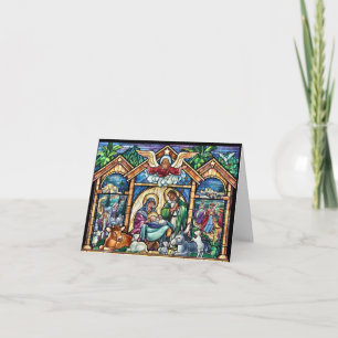 Christmas Nativity scene Merry Christmas Card