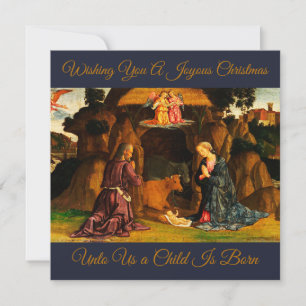 Christmas Nativity Scene of the Holy Family Card