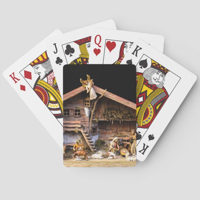 Christmas Nativity Scene Playing Cards (Back)