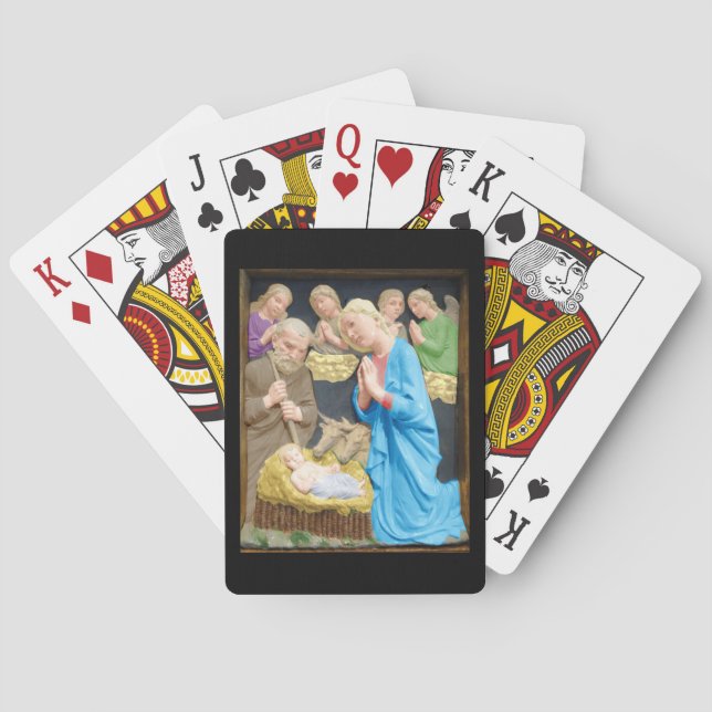 Christmas Nativity Scene  Playing Cards (Back)