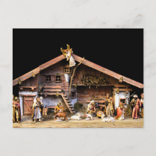 Christmas Nativity Scene Postcard