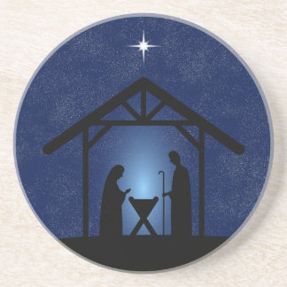 Christmas Nativity Scene Religious Coaster