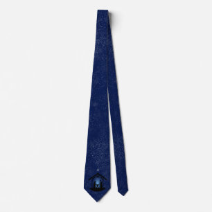 Christmas Nativity Scene Religious Tie