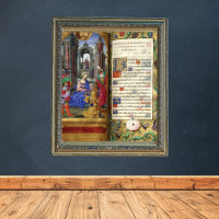 Christmas Nativity Scene Renaissance Old Book