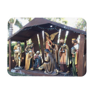 Christmas Nativity Scene. Sanibel Is., USA.  Magnet
