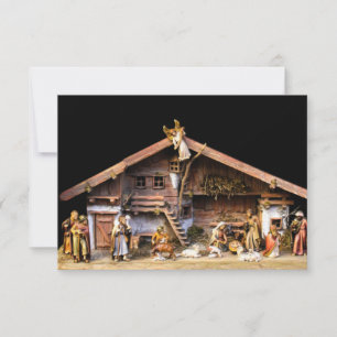 Christmas Nativity Scene Thank You Card