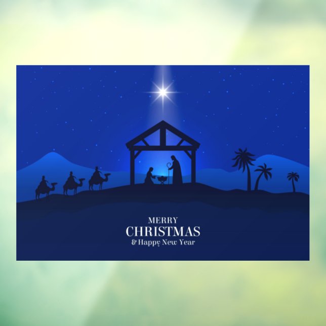 Christmas Nativity Scene Window Cling (Sheet 3)