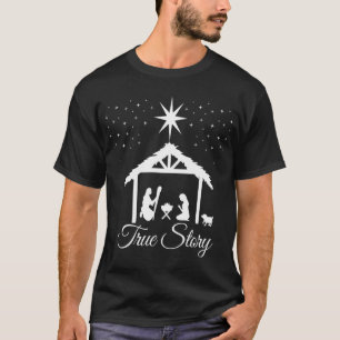 Christmas Nativity Shirt True Story Nativity Scene