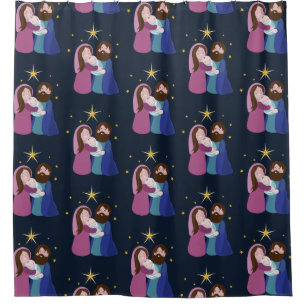 Christmas Nativity  Shower Curtain