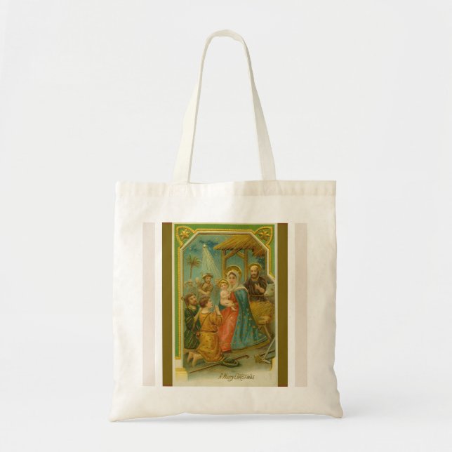 Christmas Nativity Small Tote Bag (Front)