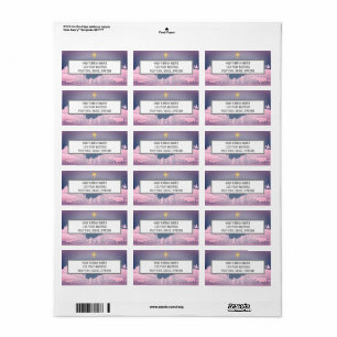 Christmas Nativity Star Of Bethlehem Address Label