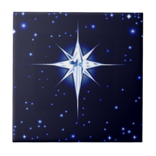 Christmas Nativity Star Tile