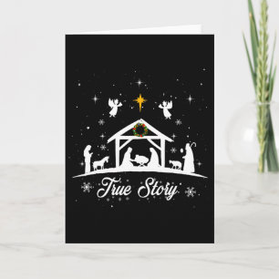 Christmas Nativity True Story Nativity Scene Gifts Card