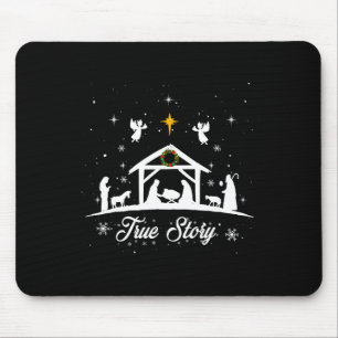 Christmas Nativity True Story Nativity Scene Gifts Mouse Mat