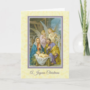 Christmas, Nativity, Virgin Mary, Christ Child, Holiday Card