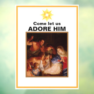 Christmas Nativity Window Cling