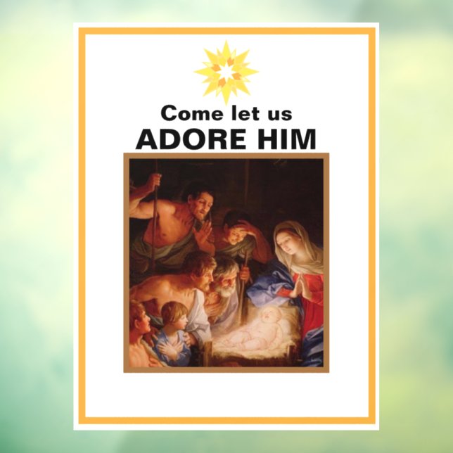 Christmas Nativity Window Cling (Sheet 3)