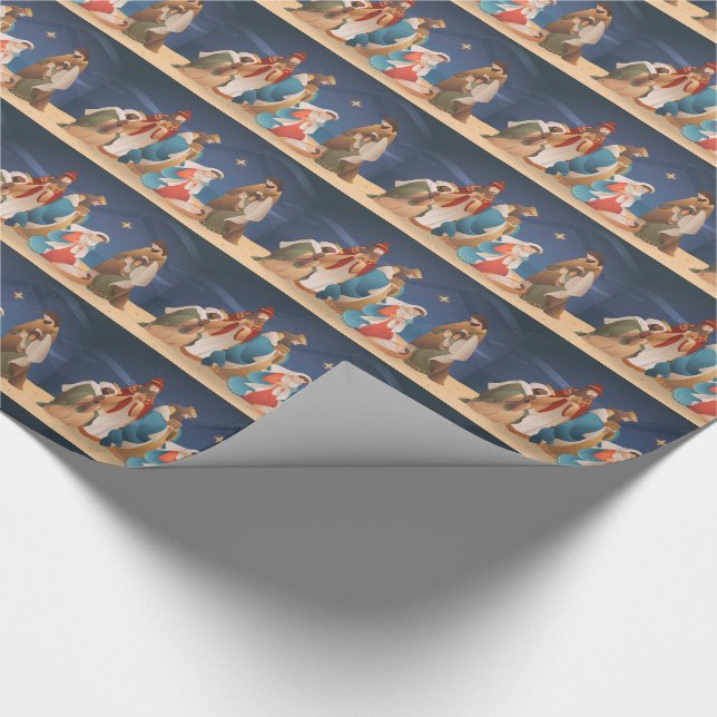 Christmas Nativity Wrapping Paper (Corner)