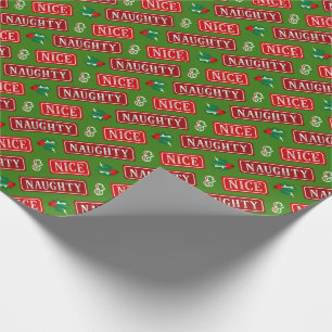 Christmas Naughty and Nice Wrapping Paper