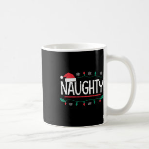 Christmas Naughty Nice Matching Funny Xmas Couple  Coffee Mug