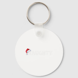 Christmas Naughty Nice Matching Funny Xmas Couple Key Ring
