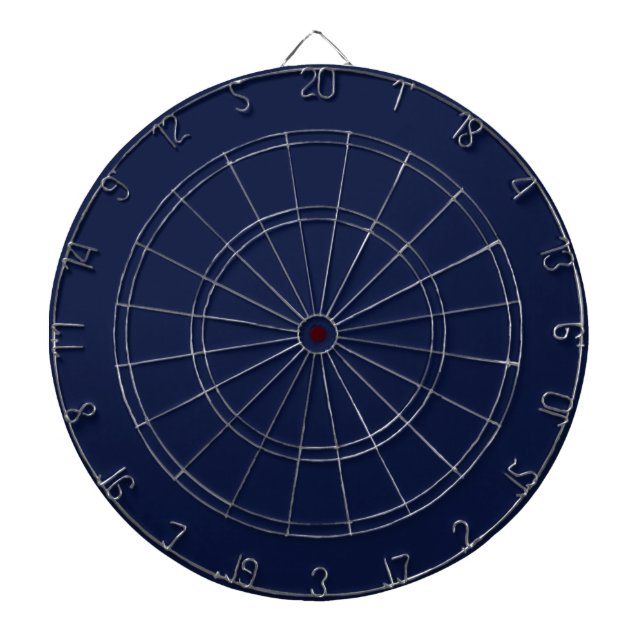 Christmas navy, solid navy, deep navy, plain navy dartboard (Front)
