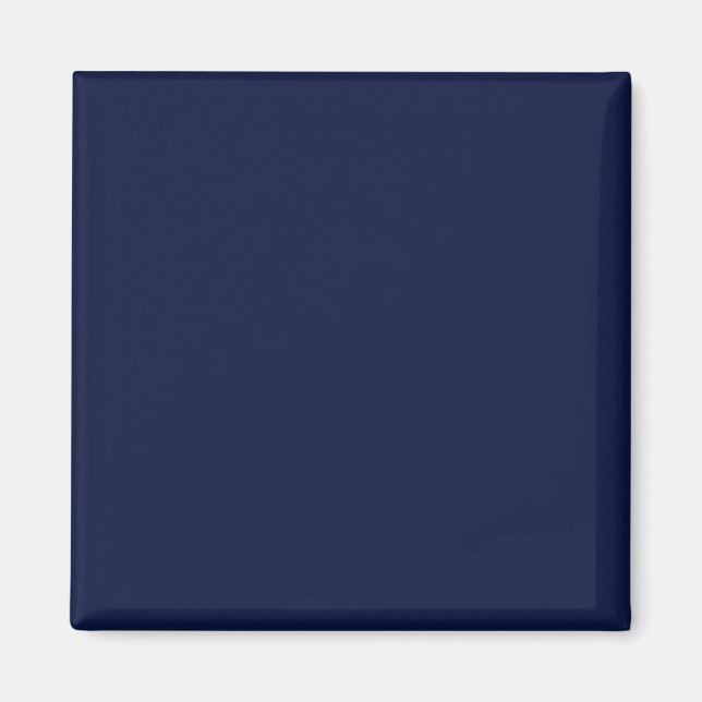 Christmas navy, solid navy, deep navy, plain navy magnet (Front)