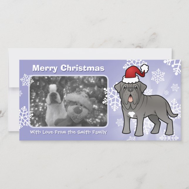 Christmas Neapolitan Mastiff Holiday Card (Front)